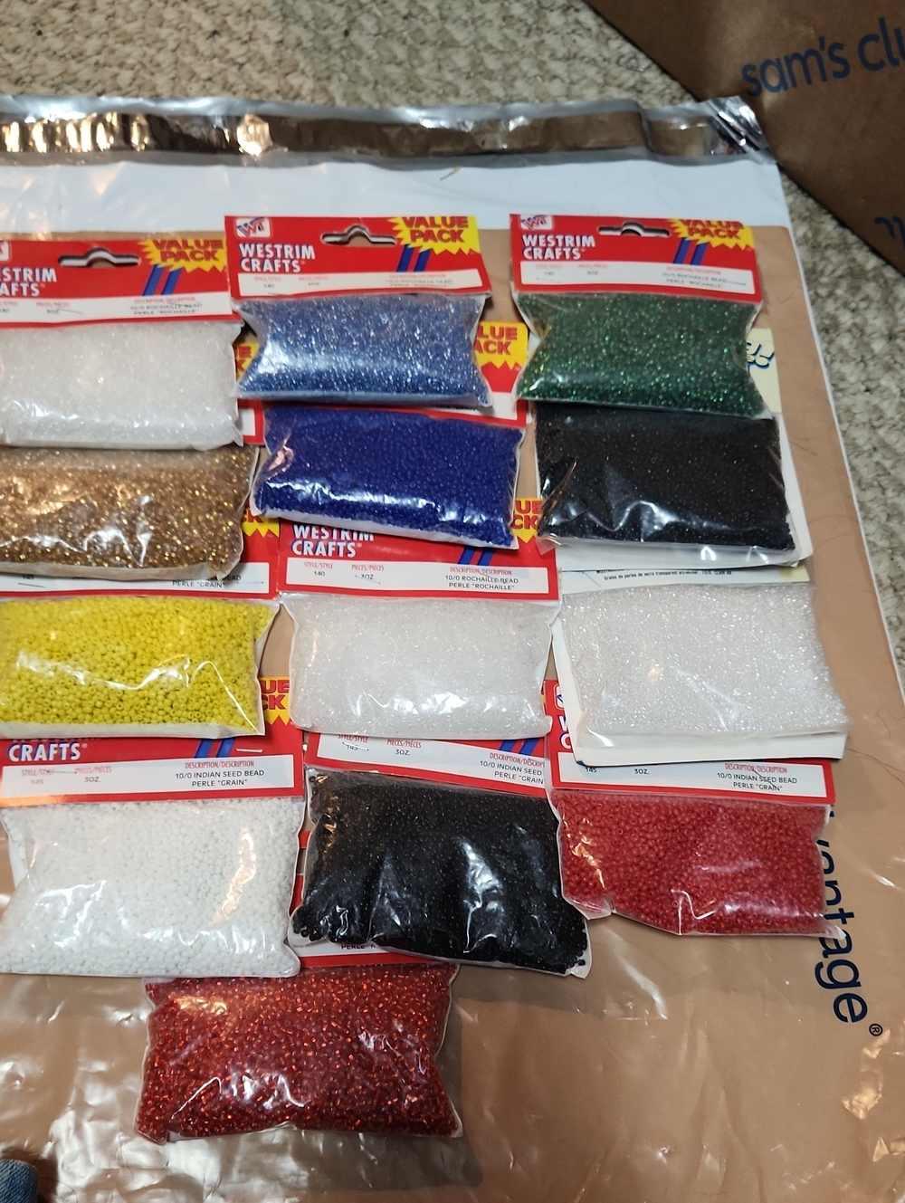 Westrim Crafts Value Pack Assorted Glitter Beads - Multi Color